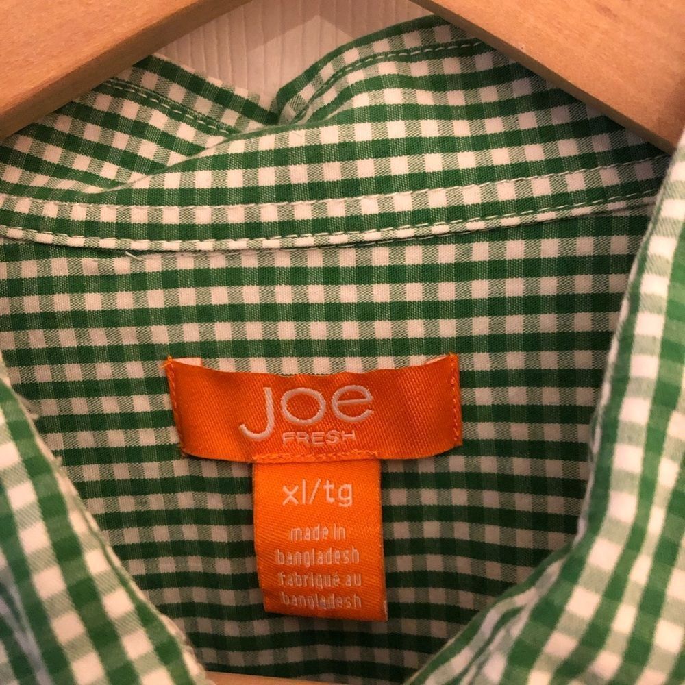 Joe Fresh Short Sleeve Check Shirt, 100% Cotton - Size XL‎ - Picture 4 of 5